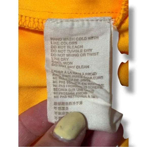 Anthropologie Let Me Be Sasha Elegant Yellow/Gold Ruffled Maxi Skirt with Slit - Picture 9 of 16